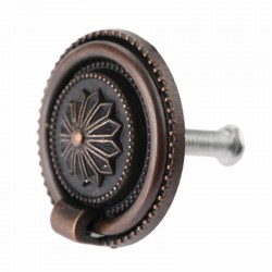 Punho de móveis vintage - botão redondo do armário 30mm - 2pcs