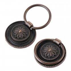 Punho de móveis vintage - botão redondo do armário 30mm - 2pcs