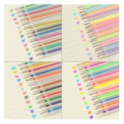 Fluorescente - colorido - canetas de desenho de gel 24 / 48 pcs
