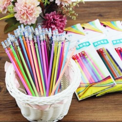 Fluorescente - colorido - canetas de desenho de gel 24 / 48 pcs