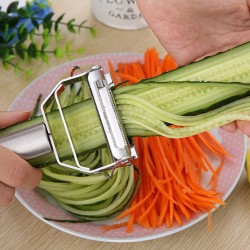 Descascador vegetal de aço inoxidável multifunções