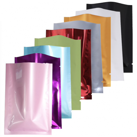 Aluminum colorful bags - recyclable - hot sealing - 100 pcsStorage Bags