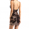 Sexy - lantejoula mini vestido