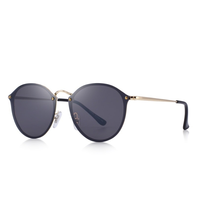Óculos de sol retro oval - proteção UV - unisex