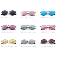 Óculos de sol retro oval - proteção UV - unisex
