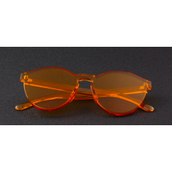 Transparente - óculos de sol de plástico - unisex