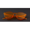 Transparente - óculos de sol de plástico - unisex