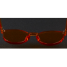 Transparente - óculos de sol de plástico - unisex