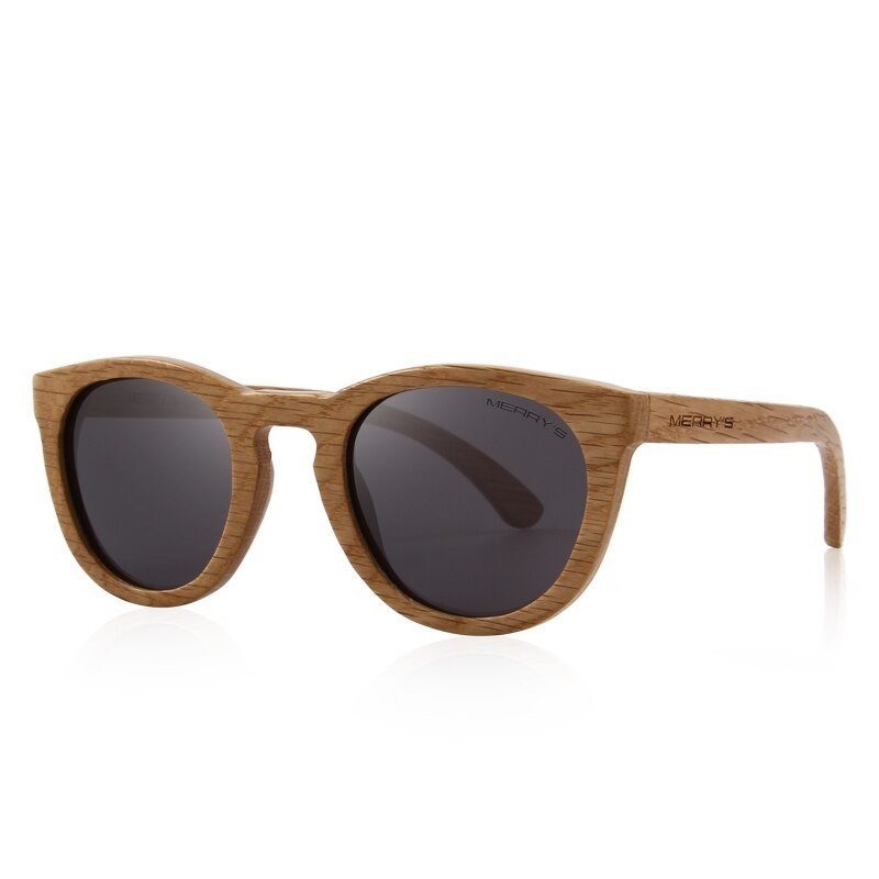 Retro - óculos de sol de madeira feitos à mão - unisex