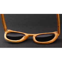 Retro - óculos de sol de madeira feitos à mão - unisex