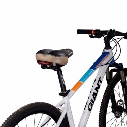 Bicycle saddle with warning lightSaddles