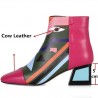 Impressão de moda - botas de tornozelo