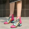 Impressão de moda - botas de tornozelo