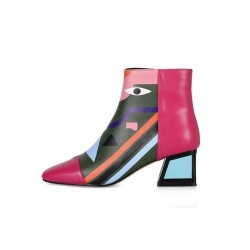 Impressão de moda - botas de tornozelo