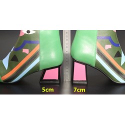 Impressão de moda - botas de tornozelo