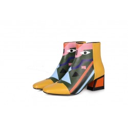 Impressão de moda - botas de tornozelo