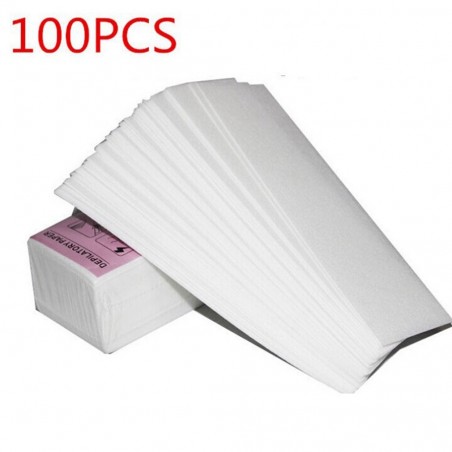 Remoção de cabelo de cera - rolos de papel 100 peças