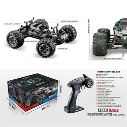 9145 1/20 4WD 2.4G Alta velocidade 28km/h Controle Proporcional RC Car Buggy