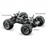 9145 1/20 4WD 2.4G Alta velocidade 28km/h Controle Proporcional RC Car Buggy