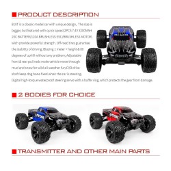 BSD Racing BS810T 1/8 2.4G 4WD 70km/h 4S Brushless Rc Car - Electric Off-Road Truck - Modelo RTR