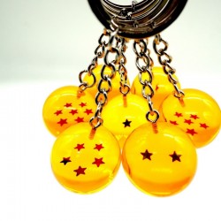 Bola com estrela - chaveiro