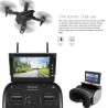 Cada um EX2mini brushless 5.8G FPV - RC Drone Quadcopter RTF - Com câmera + monitor de FPV + vidros - Modo 2 (tratalhadora de mã