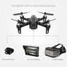 Cada um EX2mini brushless 5.8G FPV - RC Drone Quadcopter RTF - Com câmera + monitor de FPV + vidros - Modo 2 (tratalhadora de mã