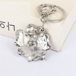 Rosa de cristal de luxo - chaveiro