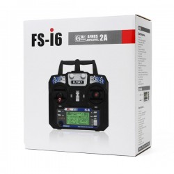 Transmissor de rádio FlySky FS-i6 2.4G 6CH AFHDS RC com receptor FS-iA6B para drone RC FPV