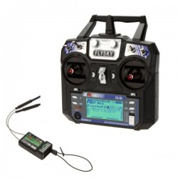 Transmissor de rádio FlySky FS-i6 2.4G 6CH AFHDS RC com receptor FS-iA6B para drone RC FPV