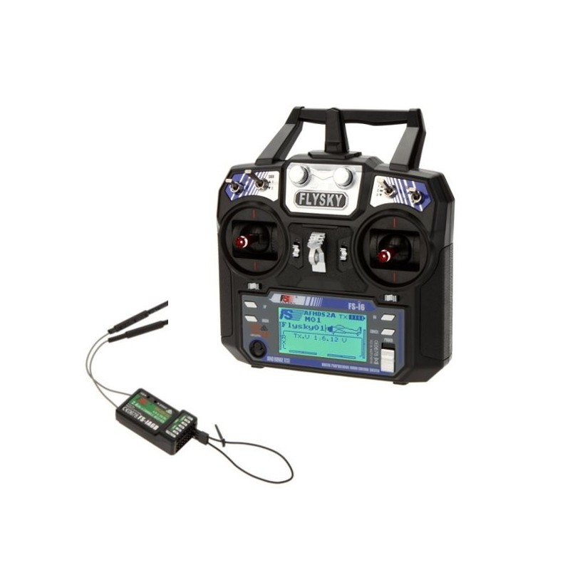 Transmissor de rádio FlySky FS-i6 2.4G 6CH AFHDS RC com receptor FS-iA6B para drone RC FPV