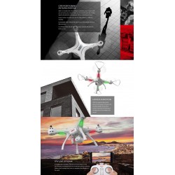 Syma X8PRO GPS com câmera FPV WIFI 720P - Altitude Hold - RC Máquina de montagem automática