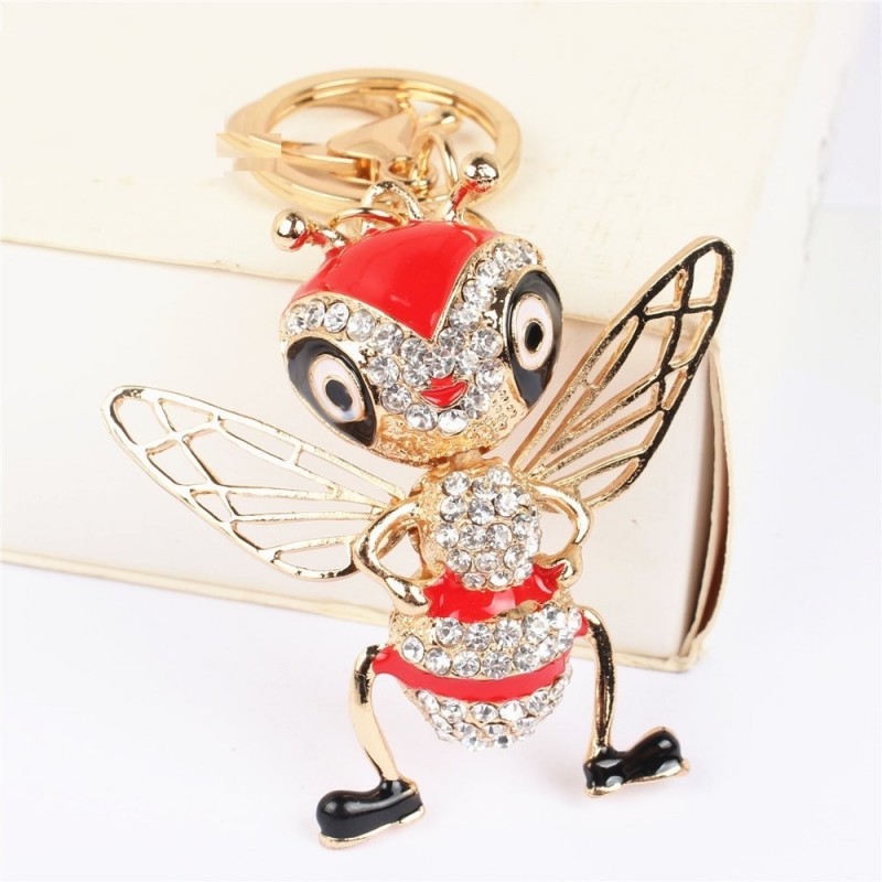 Bee de cristal - chaveiro