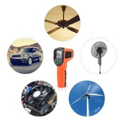 FOSHIO 10-99999 RPM - digital laser tachometer - non-contact photoelectric car speedometerDiagnosis