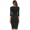 Elegante - magro - vestido de mulher com cinto