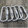 Aluminum carabiner - D type quick hook 6 pcsSurvival tools