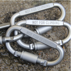 Aluminum carabiner - D type quick hook 6 pcsSurvival tools