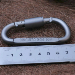 Aluminum carabiner - D type quick hook 6 pcsSurvival tools