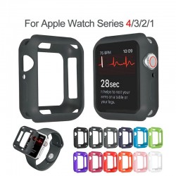 Caso de silicone macio - para Apple Watch 42mm - 38mm - 40mm - 44mm