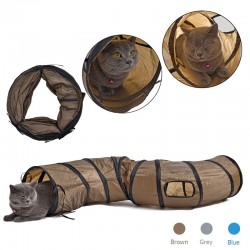 S - Túnel dobrável em forma para gatos e animais de estimação