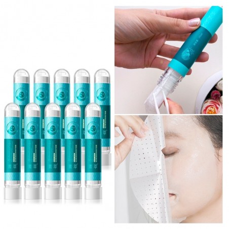 Acne treatment - blackhead remover - brightening mask with hyaluronic acid snail essence 10 piecesSkin
