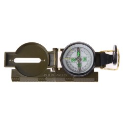Portable Folding Army Compass With Green LensSurvival tools