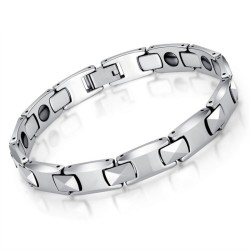 Pulseira de aço Magnetic Tungsten polido - Unisex