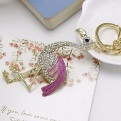 Cristal Flamingo - Chaveiro
