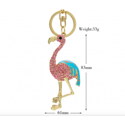 Cristal Flamingo - Chaveiro