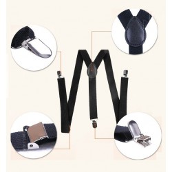 Suspenders Clip-on - Elástico Y-Shape Suportes Ajustáveis - Unisex