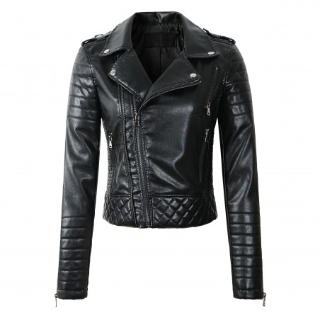 Soft leather jacket with zippersJackets