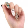 Anéis de unhas com cristais