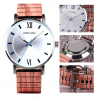 Relógio de quartzo de madeira elegante - unisex