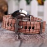 Relógio de quartzo de madeira elegante - unisex